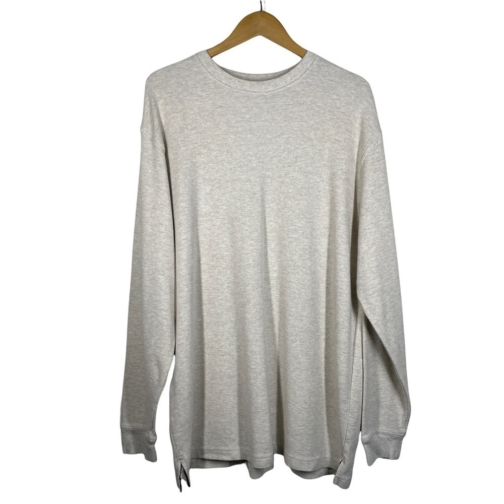 LL Bean Men's Unshrinkable Mini Waffle Crewneck Shirt XL Tall